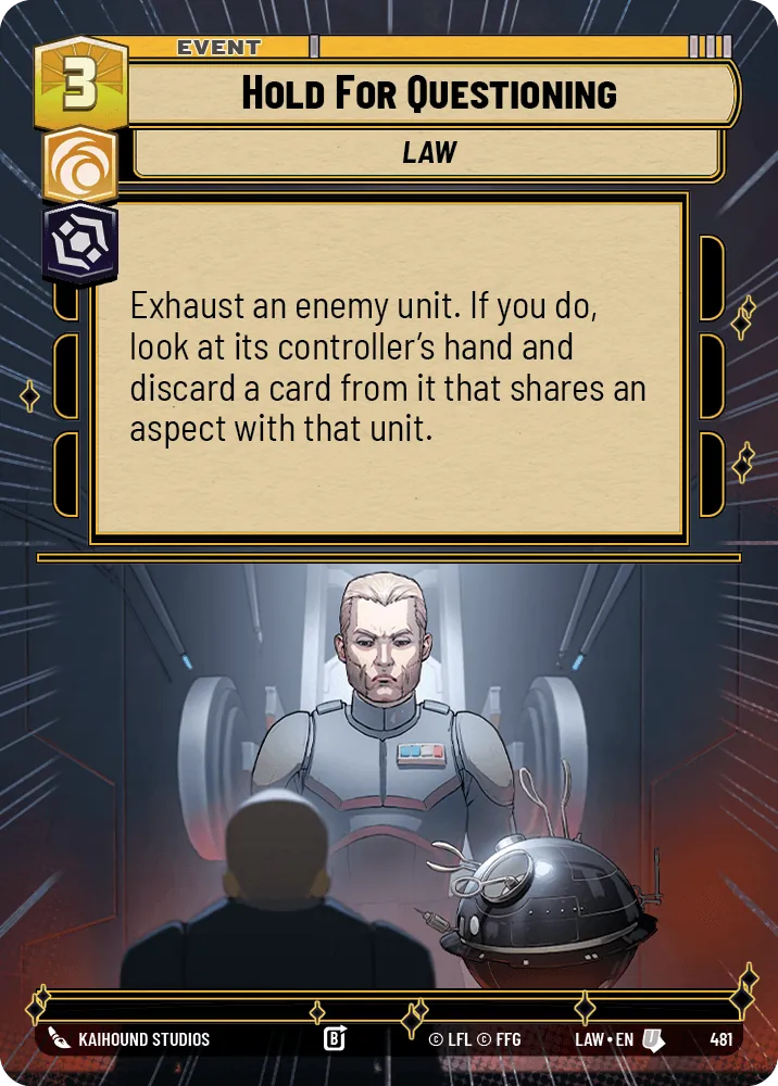 Hold For Questioning — Hyperspace