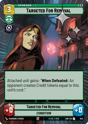 Targeted For Removal — Hyperspace Foil