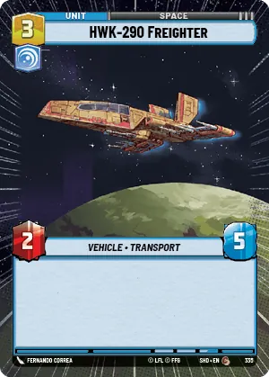 HWK-290 Freighter — Hyperspace