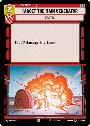 Target the Main Generator — Standard