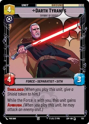 Darth Tyranus — Standard Foil