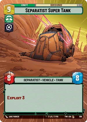 Separatist Super Tank — Hyperspace