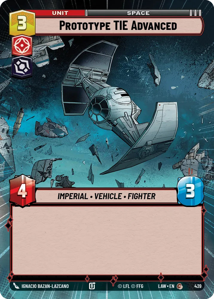 Prototype TIE Advanced — Hyperspace