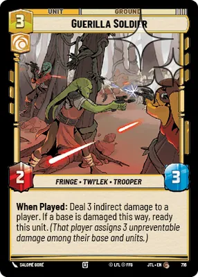 Guerilla Soldier — Standard Foil