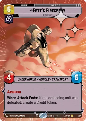 Fett's Firespray — Hyperspace Foil