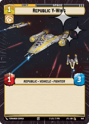 Republic Y-Wing — Hyperspace Foil