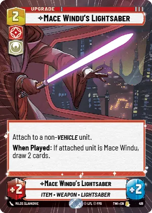Mace Windu's Lightsaber — Hyperspace