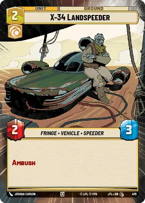 X-34 Landspeeder — Hyperspace