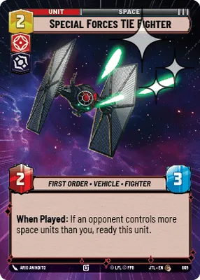 Special Forces TIE Fighter — Hyperspace Foil