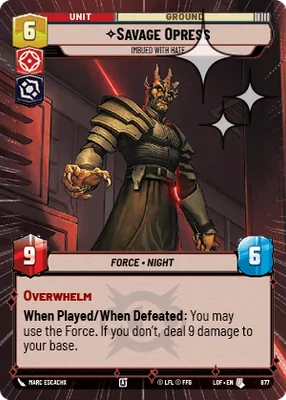 Savage Opress — Hyperspace Foil