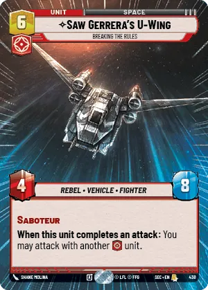 Saw Gerrera's U-Wing — Hyperspace
