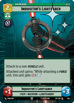 Inquisitor's Lightsaber — Hyperspace Foil