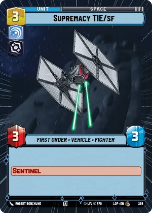 Supremacy TIE/sf — Hyperspace