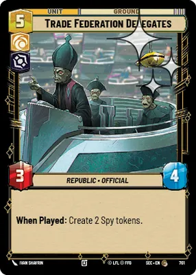 Trade Federation Delegates — Standard Foil