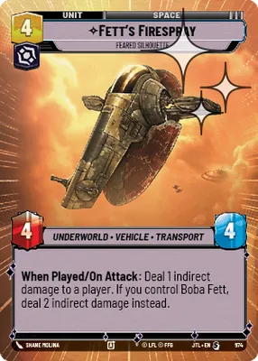 Fett's Firespray — Hyperspace Foil