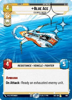 Blue Ace — Hyperspace Foil