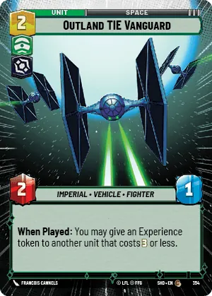 Outland TIE Vanguard — Hyperspace