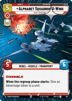 Alphabet Squadron U-Wing — Hyperspace Foil