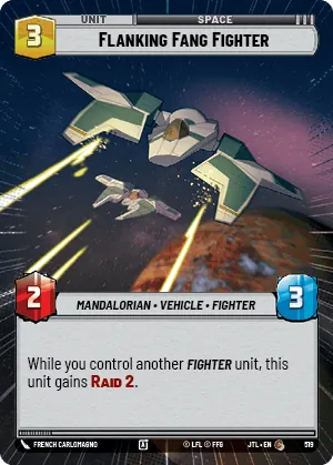 Flanking Fang Fighter — Hyperspace