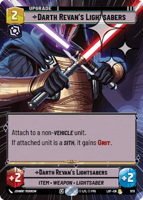 Darth Revan's Lightsabers — Hyperspace Foil