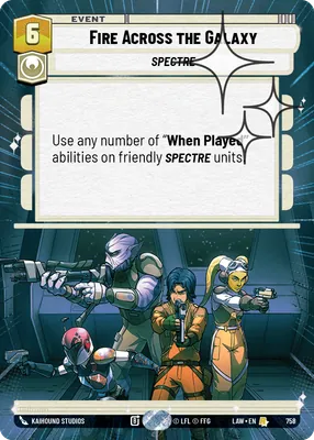 Fire Across the Galaxy — Hyperspace Foil