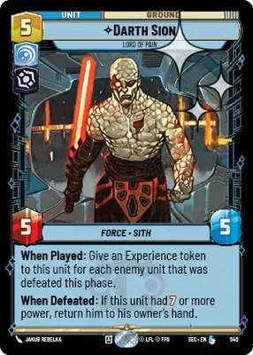 Darth Sion — Standard Foil
