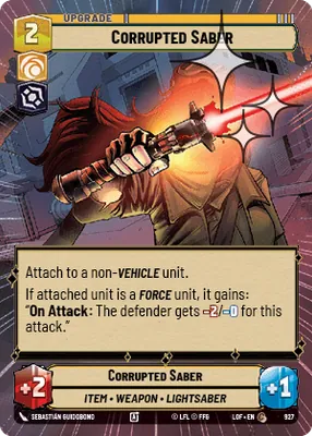 Corrupted Saber — Hyperspace Foil
