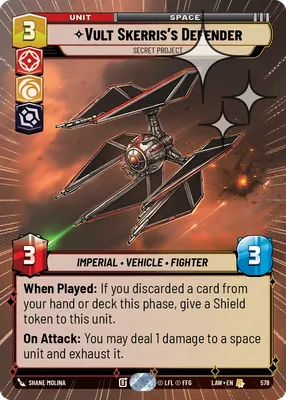 Vult Skerris's Defender — Hyperspace Foil