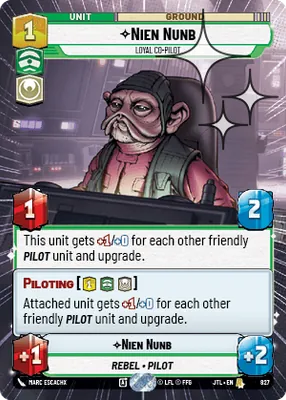 Nien Nunb — Hyperspace Foil