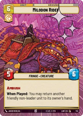 Milodon Rider — Hyperspace Foil