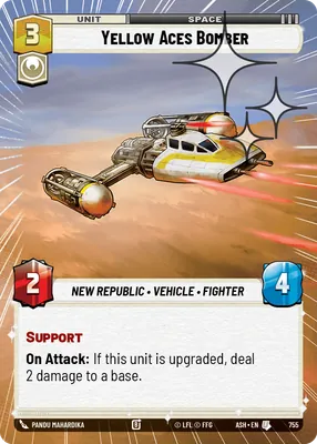 Yellow Aces Bomber — Hyperspace Foil