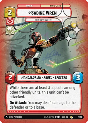 Sabine Wren — Weekly Play Foil