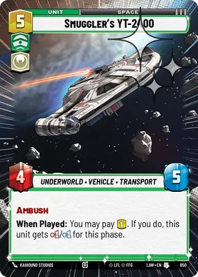 Smuggler's YT-2400 — Hyperspace Foil