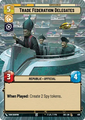 Trade Federation Delegates — Hyperspace
