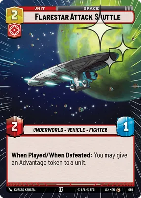 Flarestar Attack Shuttle — Hyperspace Foil