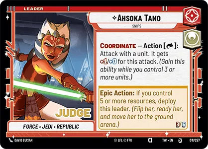 Ahsoka Tano — Prerelease Judge