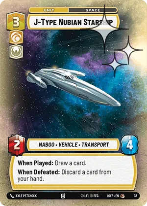 J-Type Nubian Starship — Weekly Play Foil