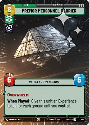 PreMor Personnel Carrier — Hyperspace Foil