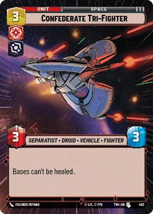 Confederate Tri-Fighter — Hyperspace
