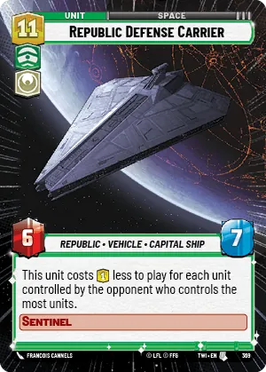 Republic Defense Carrier — Hyperspace