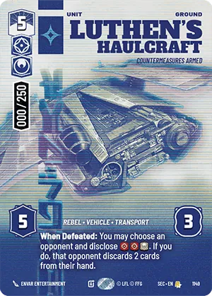 Luthen's Haulcraft — Serialized Prestige