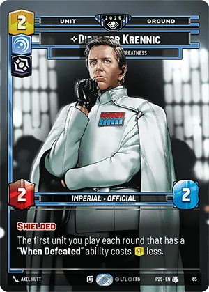 Director Krennic — GC Prize Wall