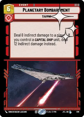 Planetary Bombardment — Standard Foil