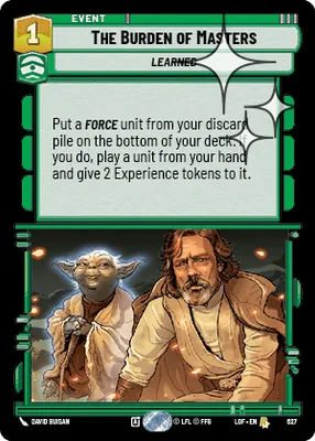 The Burden of Masters — Standard Foil