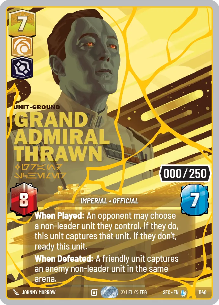Grand Admiral Thrawn — Serialized Prestige - Yellow Gold
