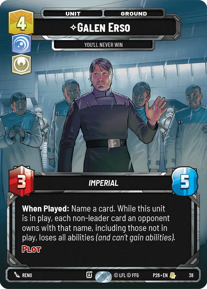 Galen Erso — SQ Prize Wall