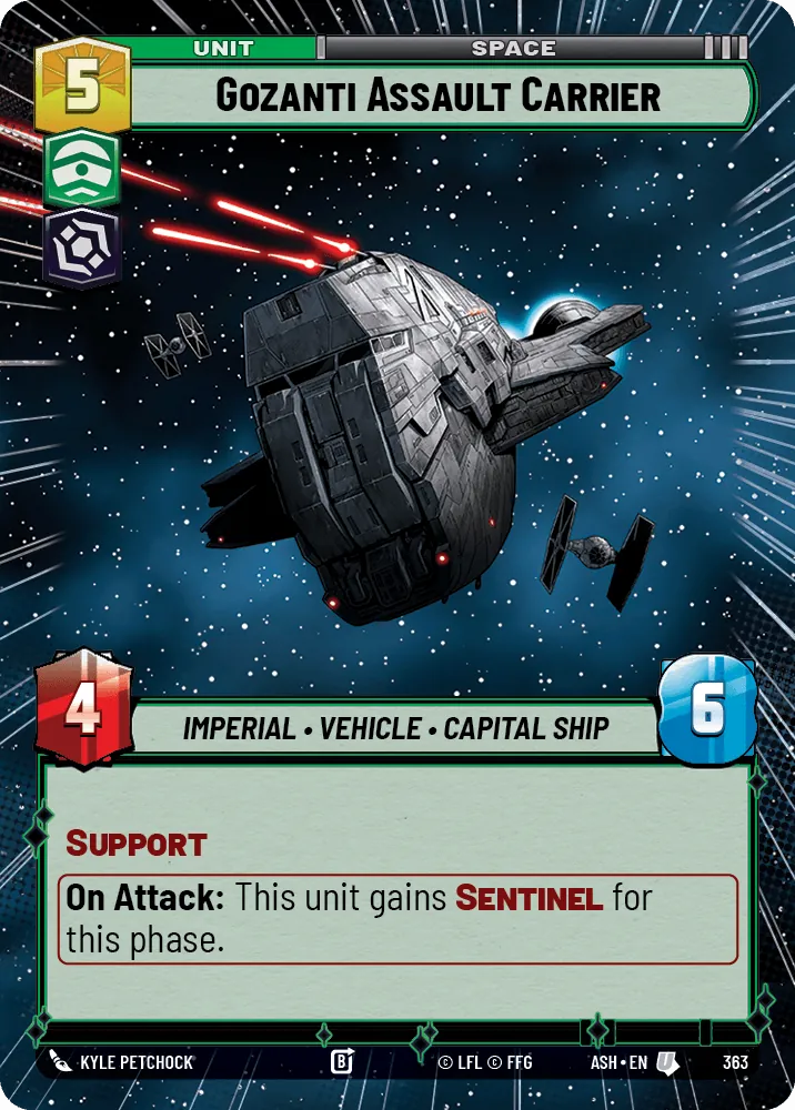 Gozanti Assault Carrier — Hyperspace