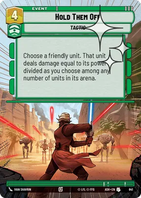 Hold Them Off — Hyperspace Foil
