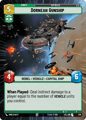 Dornean Gunship — Hyperspace