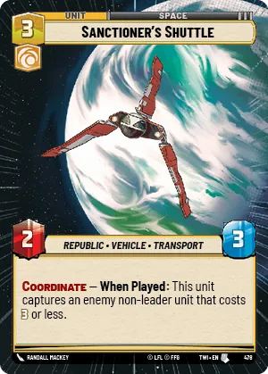 Sanctioner's Shuttle — Hyperspace